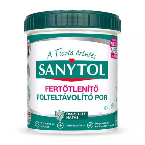 Sanytol Fertőtlenítő Folteltávolító por 450g