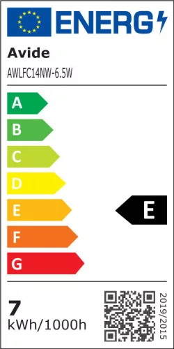 Avide LED White Filament Candle 6.5W E14 NW 4000K