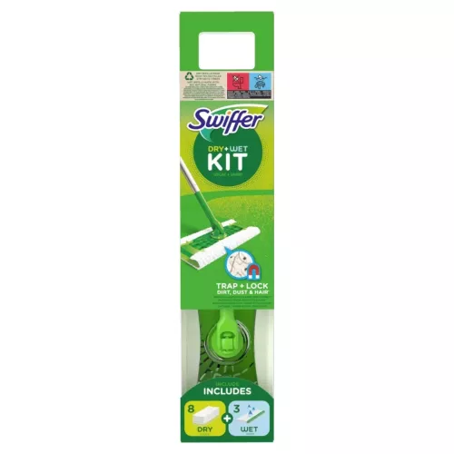 Swiffer Sweeper kezdő szett - felmosó + 8db nedves + 3db száraz kendő utántöltő