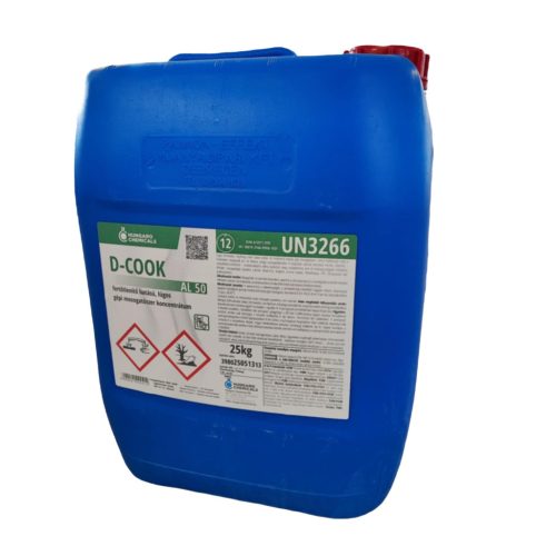 D-Cook AL 50 fertőtlenítő hatású gépi mosogatószer 25kg