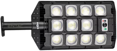 Entac LED Szolár Utcai Lámpa Távirányítóval, Mozgásérzékelővvel Autamata Dimm funkcióval, 1000lm