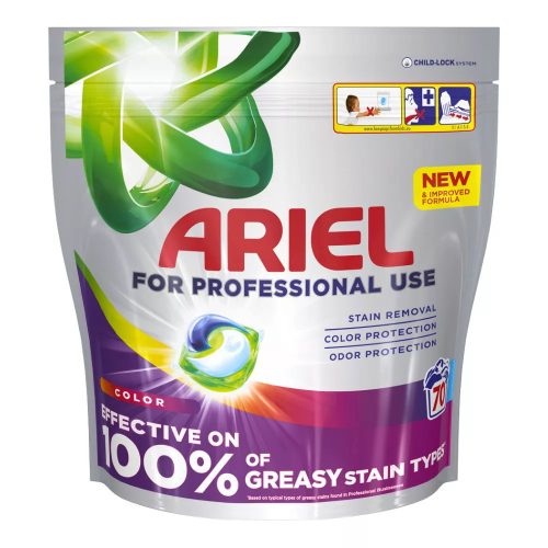 Ariel Professional Color mosókapszula – 70 db, színes ruhákhoz