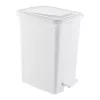Slim Műanyag pedálos szemetes, fehér, 25L