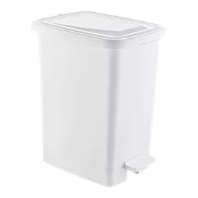   Slim Műanyag pedálos szemetes, fehér, belső vödörrel 15L