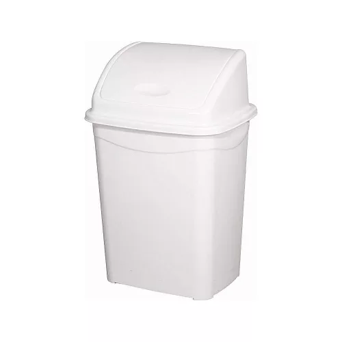 Planet Billenőfedeles szemetes kuka, műanyag, luxury fehér, 9 L