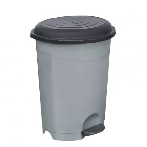 Planet Pedálos szemetes kuka, műanyag, ECO antracit, kivehető kosárral, 12L
