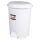 Planet Pedálos szemetes kuka, műanyag, LUXURY fehér, kivehető kosárral, 22L NO4