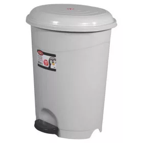   Planet Pedálos szemetes kuka, műanyag, ECO szürke, kivehető kosárral, 50L NO5
