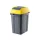 Planet Hippo Billenős Szelektív hulladékgyűjtő szemetes, műanyag, antracit/sárga, 25L