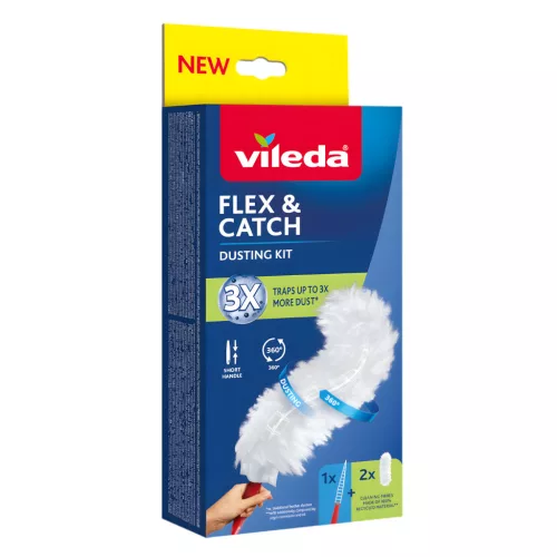 Vileda Flex & Catch rövid nyelű portörlő