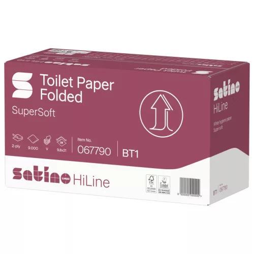 Satino Wepa Prestige hajtogatott toalettpapír cellulóz 2 réteg, 9,8x21cm, 30x300 lap