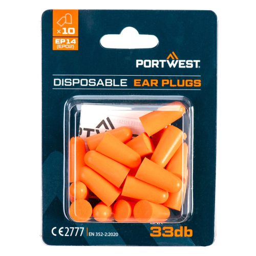 Portwest PU hab füldugók bliszteres csomagolással (10 pár)