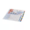 Elválasztólap, A4, Maxi regiszteres 1-12 laminált karton előlap 100209 Esselte