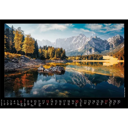 Falinaptár képes 460x320mm, Hegyek Realsystem 2027.