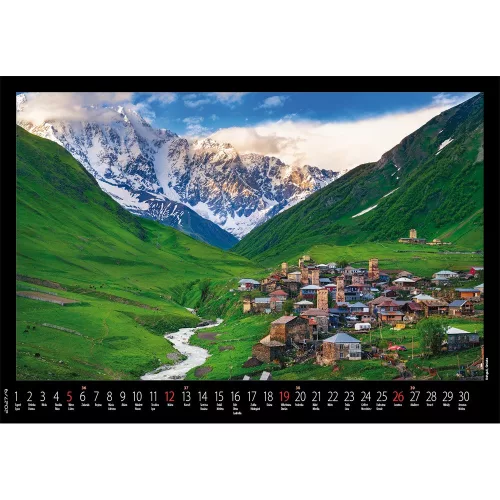 Falinaptár képes 460x320mm, Hegyek Realsystem 2027.
