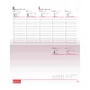 Zsebnaptár fekvő Standard, fehér lapokkal kék Realsystem 2027.