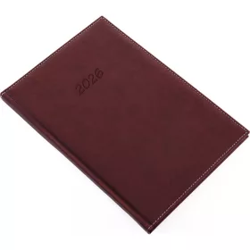   Határidőnapló Bolero B/5, heti krémszínű lapokkal barna Realsystem 2026.