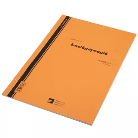 Emelőgépnapló 2+25lapos A4, álló D.7570-111