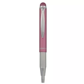   Golyóstoll metál rózsa test, Zebra Stylus Telescopic, írásszín kék