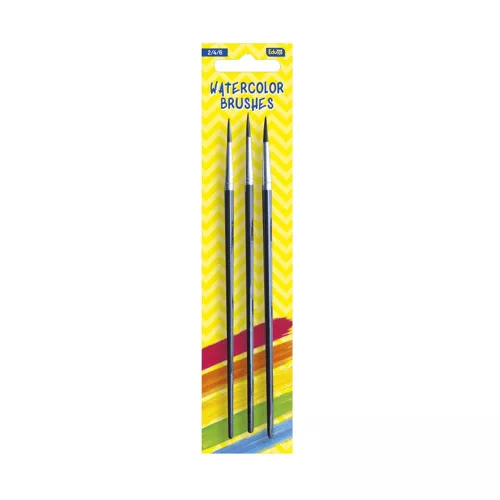 Ecsetkészlet, 4, 6, 8, aquarell Educa 251 bliszteres