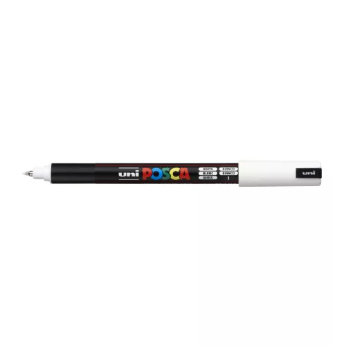 Dekormarker 0,7mm, Uni Posca PC-1MR fehér