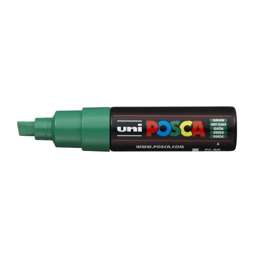 Dekormarker 8mm, Uni Posca PC-8K zöld