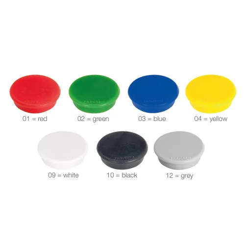 Mágnes 24mm, 10 db/csomag, HM20 01 Franken  piros