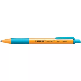   Golyóstoll nyomógombos 0,5mm, Stabilo pointball 6030/51, írásszín türkiz