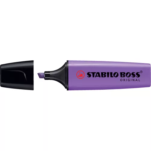 Szövegkiemelő 2-5mm, vágott hegyű, STABILO Boss original lila