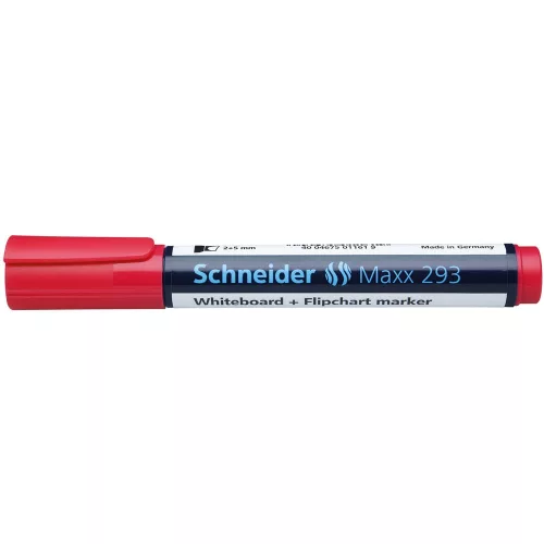 Tábla- és flipchart marker 2-5mm, vágott végű Schneider Maxx 293 piros