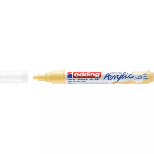 Akril marker 2-3mm, Edding 5100 pasztell sárga