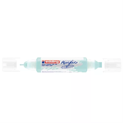 Akril marker 2-3mm, és 5-10mm, 3D kétvégű Edding 5400 pasztellkék