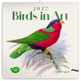   Falinaptár képes lemeznaptár 300x300mm, Birds in Art Realsystem 2027.