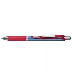   Rollertoll zselés 0,25mm tűhegyű Pentel EnerGelX BLN75-BO írásszín piros