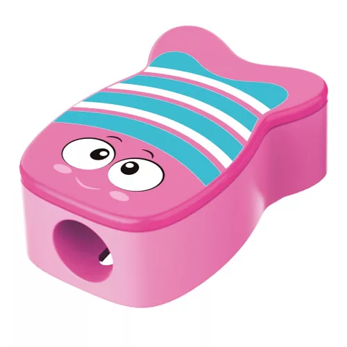 Hegyező 1 lyukú 72 db/display Keyroad Funnyfish vegyes színek