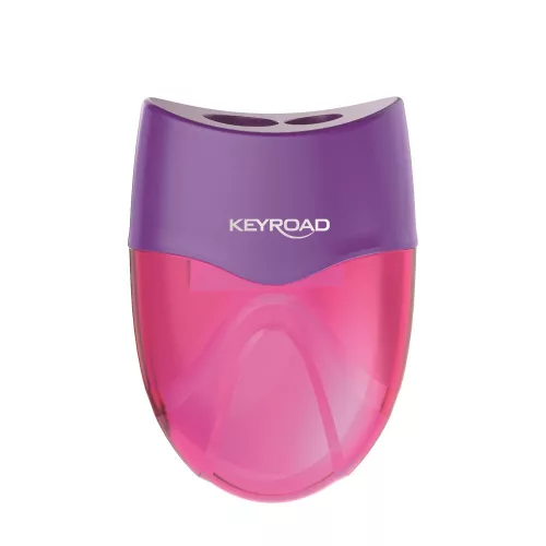 Hegyező 2 lyukú tartályos 12 db/display Keyroad Mellow vegyes színek