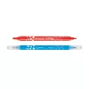 Rostirón, filctoll készlet 2 mm/4 mm kétvégű 12 db/bliszter Keyroad Duo Tip vegyes színek