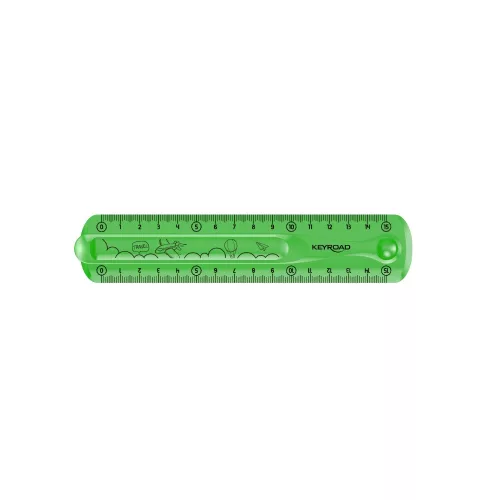 Vonalzó 15 cm, flexibilis Keyroad Flex Draw vegyes színek