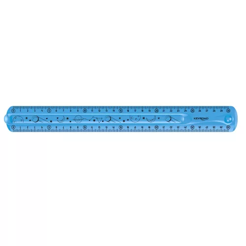 Vonalzó 30 cm, flexibilis Keyroad Flex Draw vegyes színek
