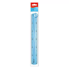 Vonalzó 30 cm, flexibilis Keyroad vegyes színek