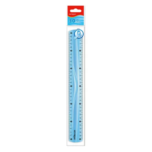 Vonalzó 30 cm, flexibilis Keyroad vegyes színek