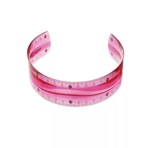 Vonalzó 30 cm, flexibilis Keyroad vegyes színek