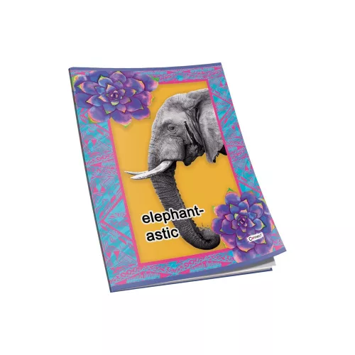 Füzet A5, 40lap, kockás 80g. papír, glitteres Connect