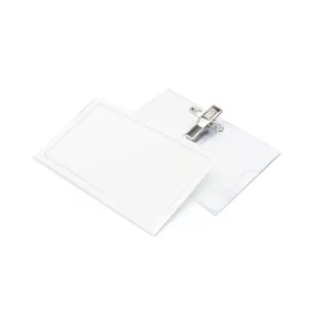   Névkitűző 90x56mm, biztosító tűvel és csiptetővel Bluering®
