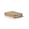Csomagküldő webshop tasak 250x350x50mm, erős kraft papírból 250 db/doboz, E-green barna