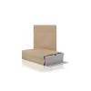 Csomagküldő webshop tasak 250x350x50mm, erős kraft papírból 250 db/doboz, E-green barna