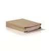 Csomagküldő webshop tasak 350x450x80mm, erős kraft papírból 200 db/doboz, E-green barna