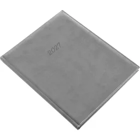   Határidőnapló Bolero A/4S, heti krémszínű lapokkal szürke Realsystem 2027.