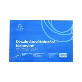   Készletbevételezési bizonylat anyag bevét A5 25x4lapos fekvő 12-111/V. 8 tételes