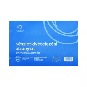   Készletkivételezési bizonylat anyag kivét A5 25x4lapos fekvő 12-114/V. 8 tételes Bluering®